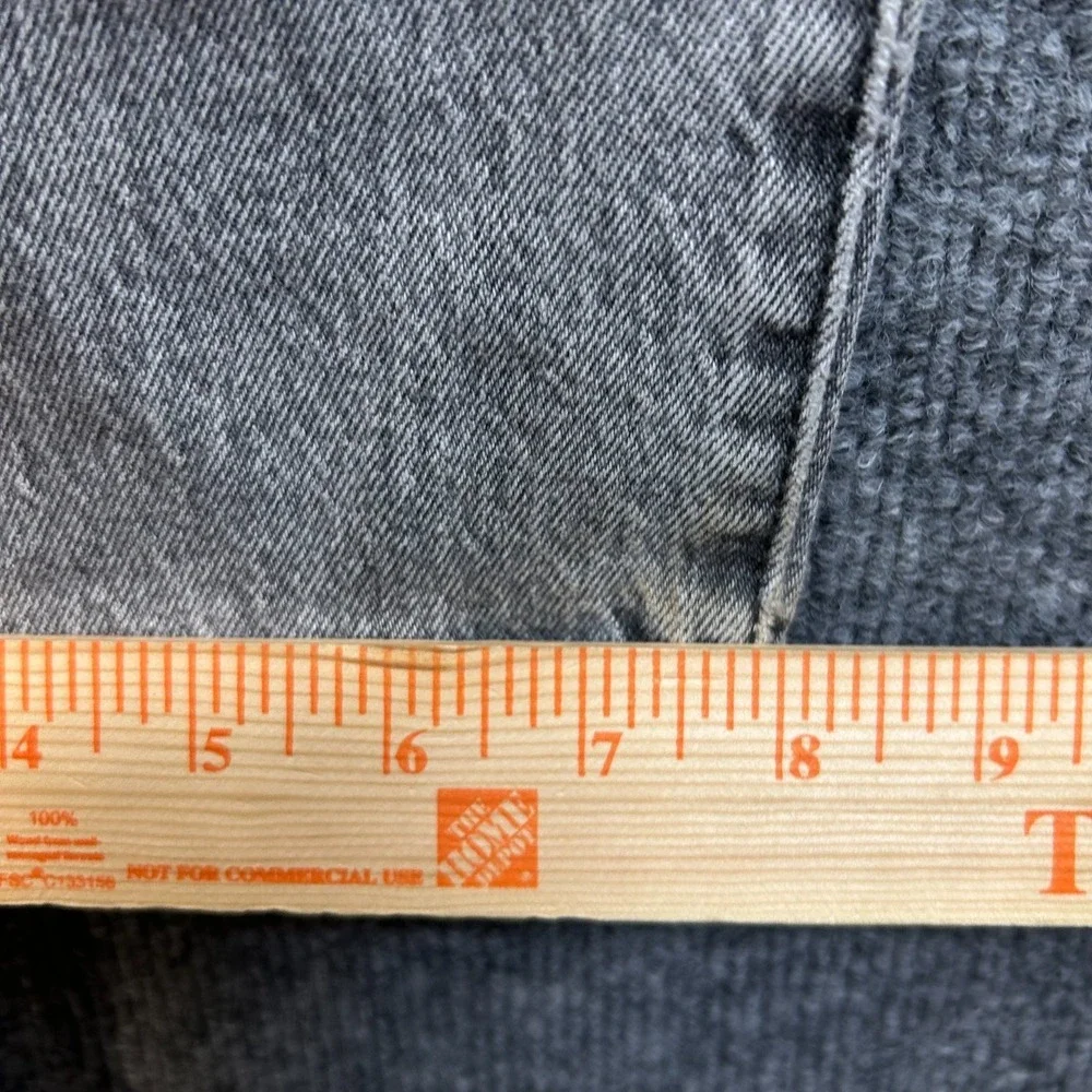 Levi's 501 Original Fit Jeans Men's 37X33 Gray Denim Straight Button Fly - Flaws